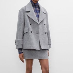 NWOT Club Monaco Gray Peacoat